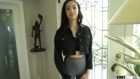 Asian teen with perfect ass rides her boyfriend