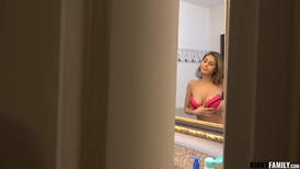 Sweet brunette teen enjoys her boyfriend's dick