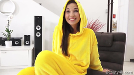 Pokemon loving teen enjoying rough sex on camera