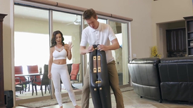 Horny MILF Lisa Ann gets ass massaged and fucked by big dick