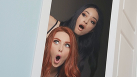 Stepdad walks in on his stepdaughter and her bff