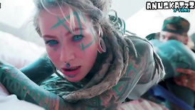 Dreadhead Chick Rectal Rides Ample Bone