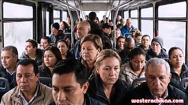 Katerina Hartlova teasing gropers on a crowded bus !wrath!fury!wrath -fury Sequence 1