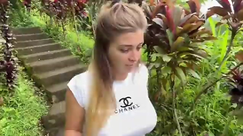 VLOG PORN BALI wrath-fury I get my labia crammed on the terrace of my Airbnb