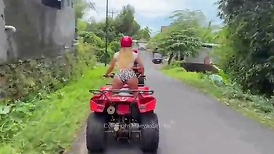 VLOG PORN BALI wrath-fury I get my labia crammed on the terrace of my Airbnb