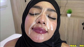 Muslim Hijaabi rage wrath Rock-Firm and Cum Dumped