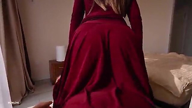 Step rage caught Step Sonny-In-Law with morning beef whistle and helped him cum on her massive obese arse