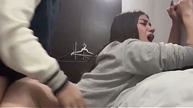 Bony Horny legitimate-Year-fury Entices Her  Step-Dad to Ride Him to Climax